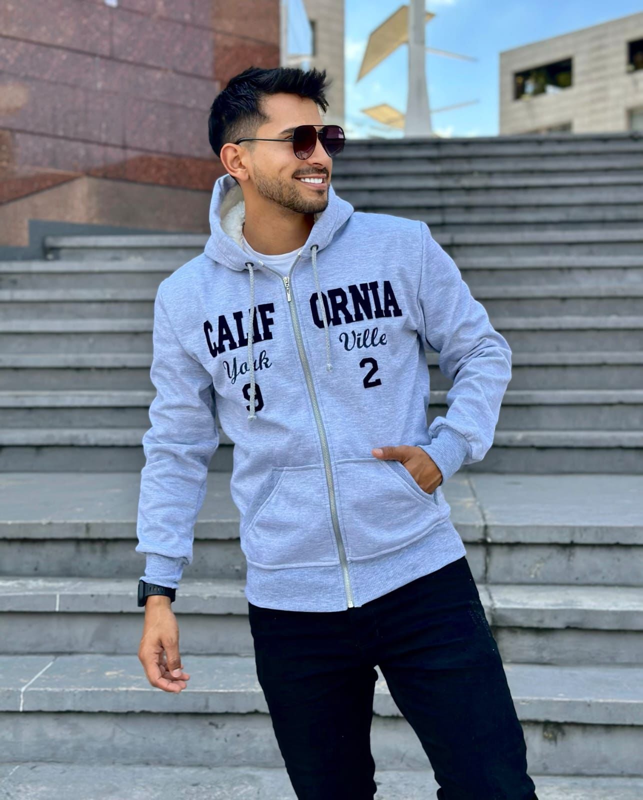 Gray helmet for bikers